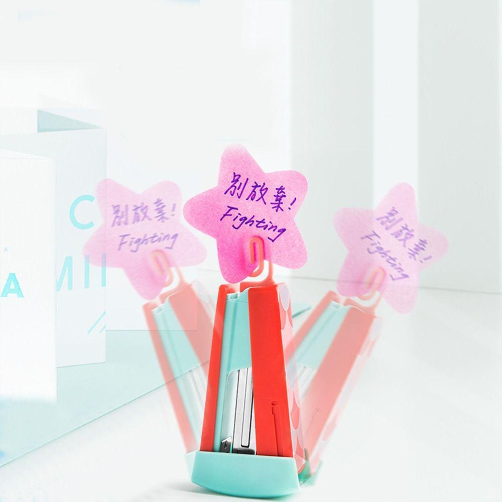 Mxbeauty Mini Pendulous Stapler Kreatif Siswa Kantor Aksesoris Perlengkapan Sekolah Alat Tulis Kertas Memperbaiki Kertas Pengikat Pemegang
