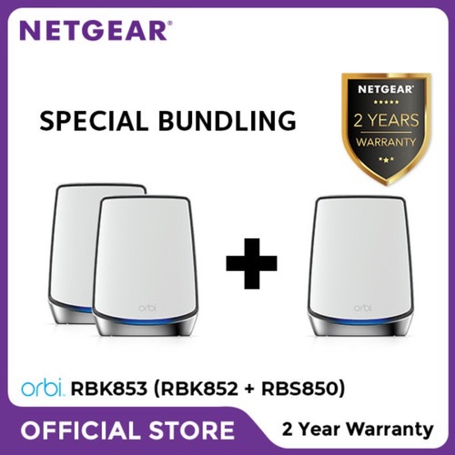 NETGEAR RBK853 (Bundling RBK852 RBS850) Tri Band WiFi Mesh M