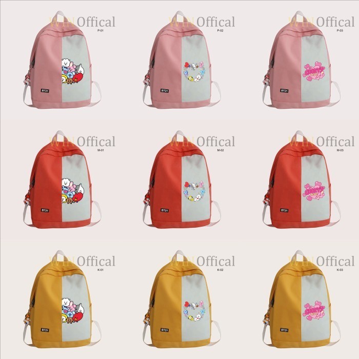 Tas Sekolah Anak Perempuan Bts bt 21 Sd Smp Sma Wanita Cewek Murah Win