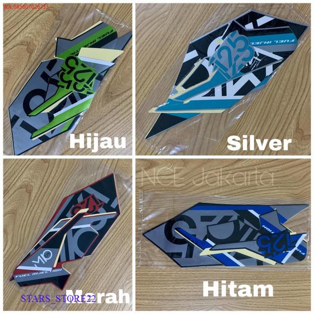 (ORI) STIKER STRIPING MIO M3 125 TAHUN 2017 KUALITAS ORIGINAL PABRIK