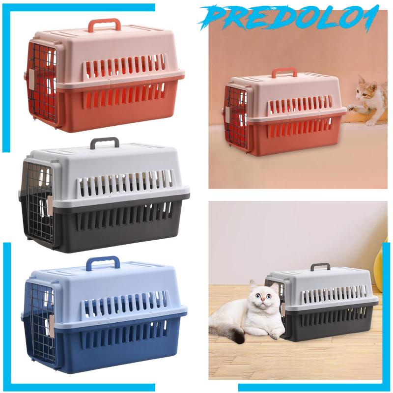 [Predolo1] Dog Travel Sarang Kennel Tote Organizer Cage Pengangkut Hewan Peliharaan Sisi Keras Untuk Kucing