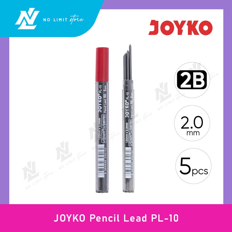 

Pencil Lead JOYKO PL 10 / Isi Pensil Mekanik JOYKO PL-10 / 2B / 2.0 mm