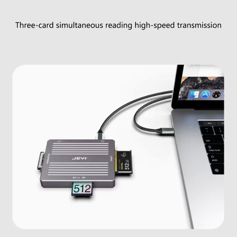 Zzz Card Reader Usb32 3-in-1 SD CF CFE Flash Card Adapter Untuk Ponsel Laptop