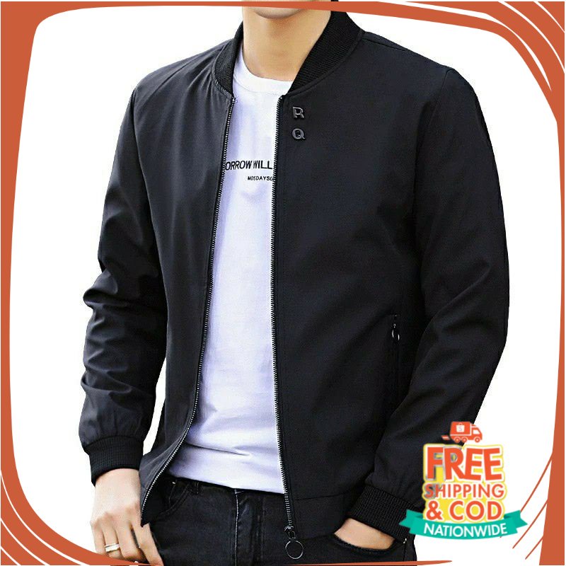 PROMO BIG SIZE JAKET BOMBER JUMBO/ Jaket BOMBER_POLYESTER Jaket Parasut Pria Wanita [ BIG SIZE M - X