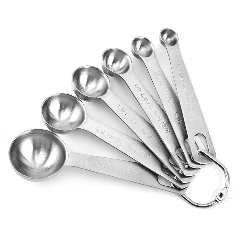 Solighter Sendok Takar Set Food-grade Perlengkapan Baking Alat Dapur Serbaguna Graduated Measuring Spoon