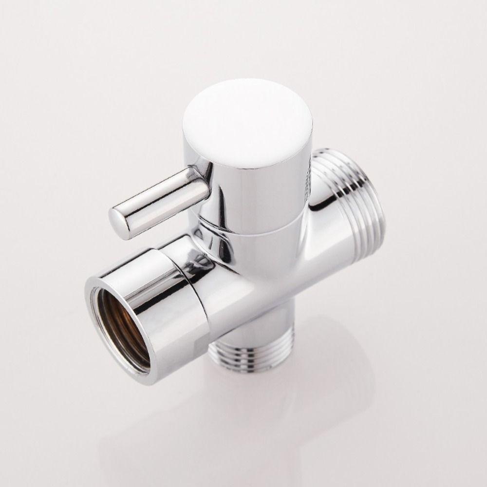 TOP Diverter Valve Kuningan Adjustable Hand Held Showerhead Shower Diverter Valve Kepala Shower Diverter Valve Pemisah Air 3arah