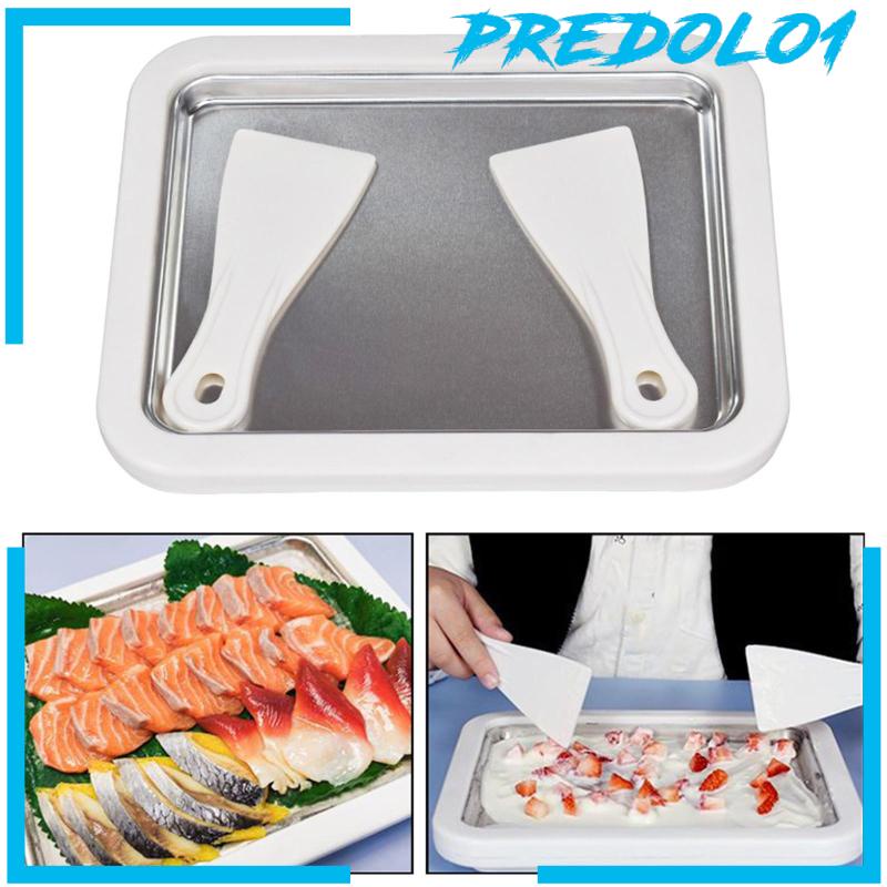 [Predolo1] Ice Cream Maker Pan Healthy DIY Yogurt Freezer Pan