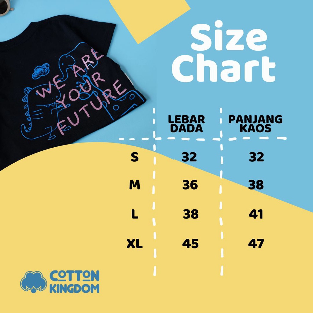 Cotton Kingdom Toddler Pocket Oversize Tee -We Are Your Future/Kaos Anak Oversize/ Todler Over Tee