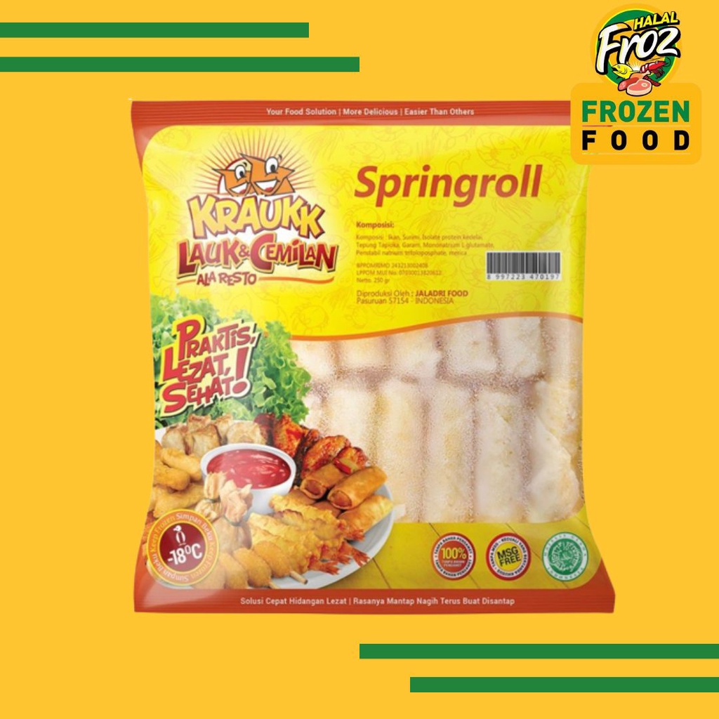 

Kraukk Springroll 250gr Instant Sameday Ready Sukmajaya