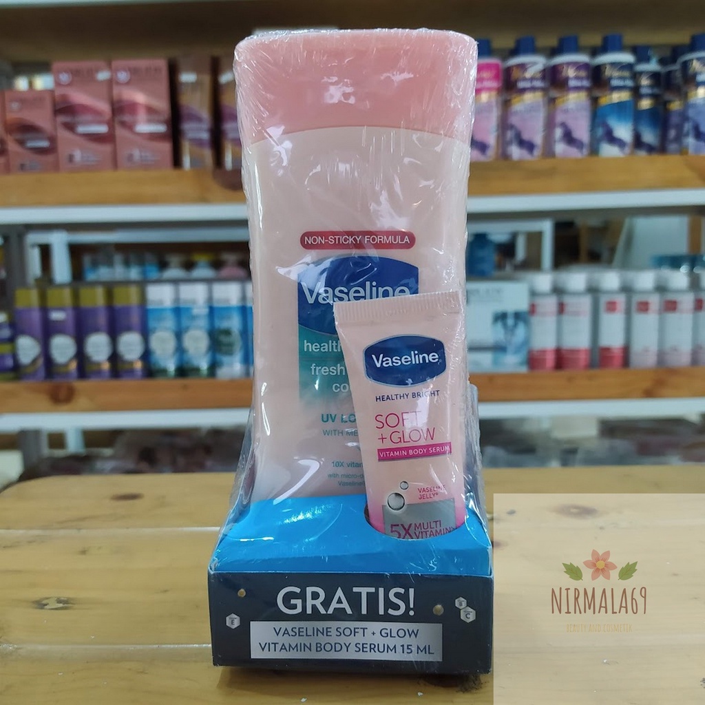 Body Losion Murah Vaseline 200ml/vaselin body serum brightening/bodi losion pemutih kulit kusam/suns