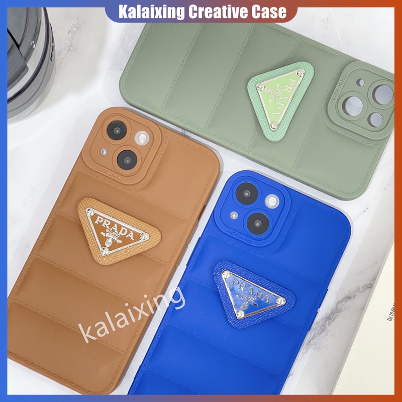 Casing Prada iPhone Ponsel Lembut Berbentuk Untuk Iphone14 Pro Max13 Pro 12 11 ProMax Xs Max Xr X Xs 7Plus 8Plus Casing Down Bentuk Jaket Back Cover
