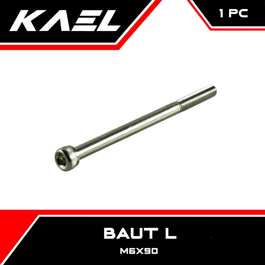 Baut L M6X90 Kunci 5 Pitch 1 L5 K 5 6X90 Baud Bolt