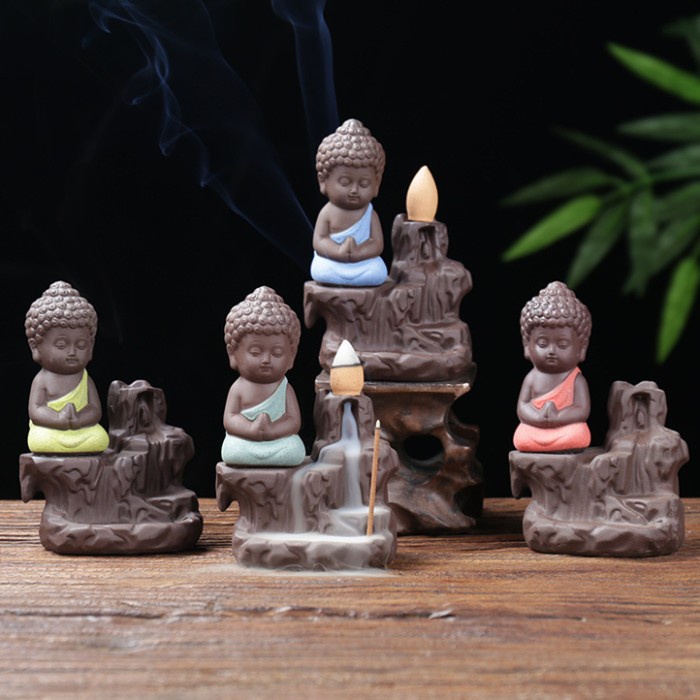 Tempat Dupa Aromaterapi Dekorasi Patung Lilin Meditasi Patung Budha Kado Souvenir Tempat Lilin Aromaterapi Harga Grosir Termurah