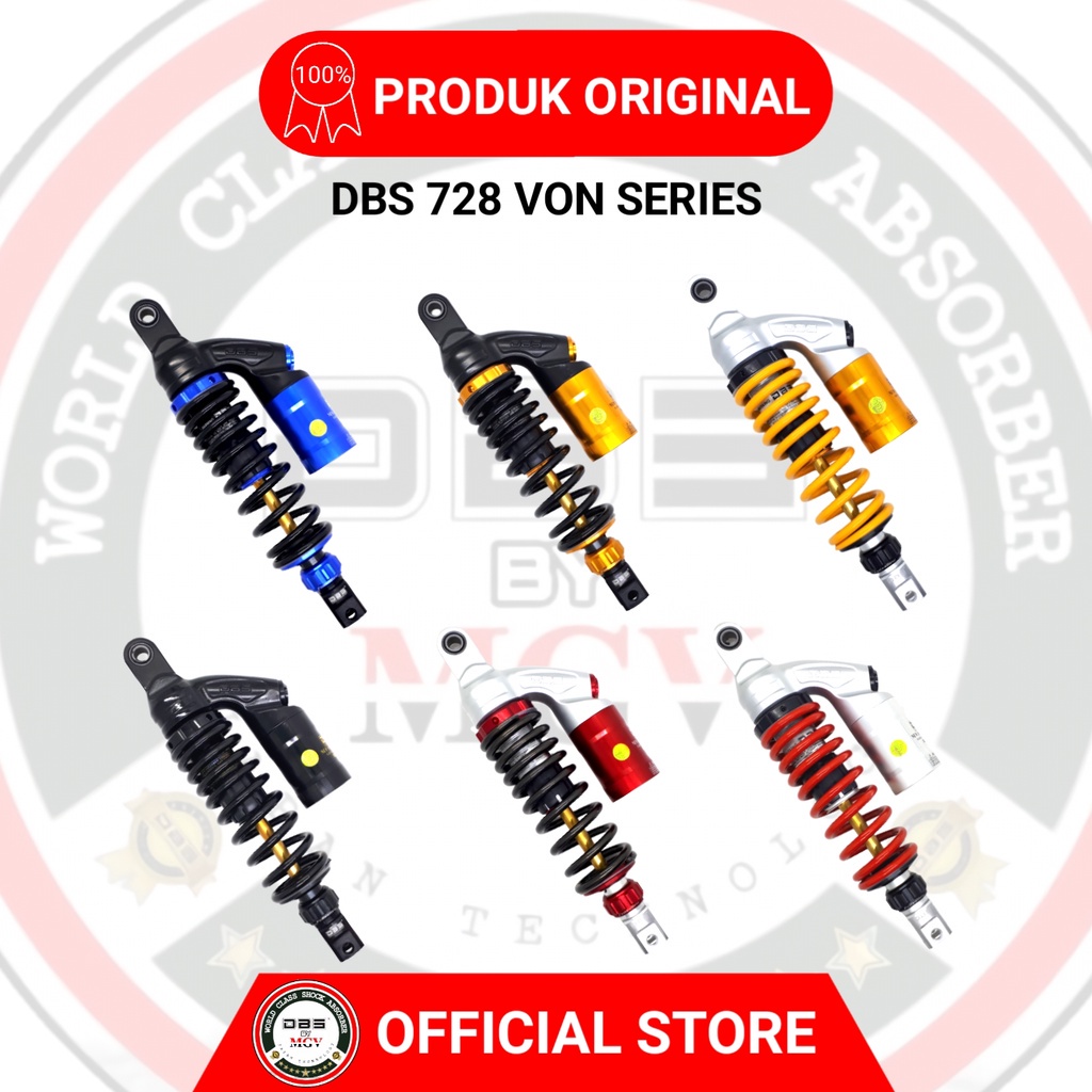 [ BISA COD ] Shock Tabung DBS 728 VON SERIES GENIO BEAT VARIO SCOOPY MIO J GT M3 FINO XEON SOUL GT125 FAZZIO XRIDE LEXI FREEGO