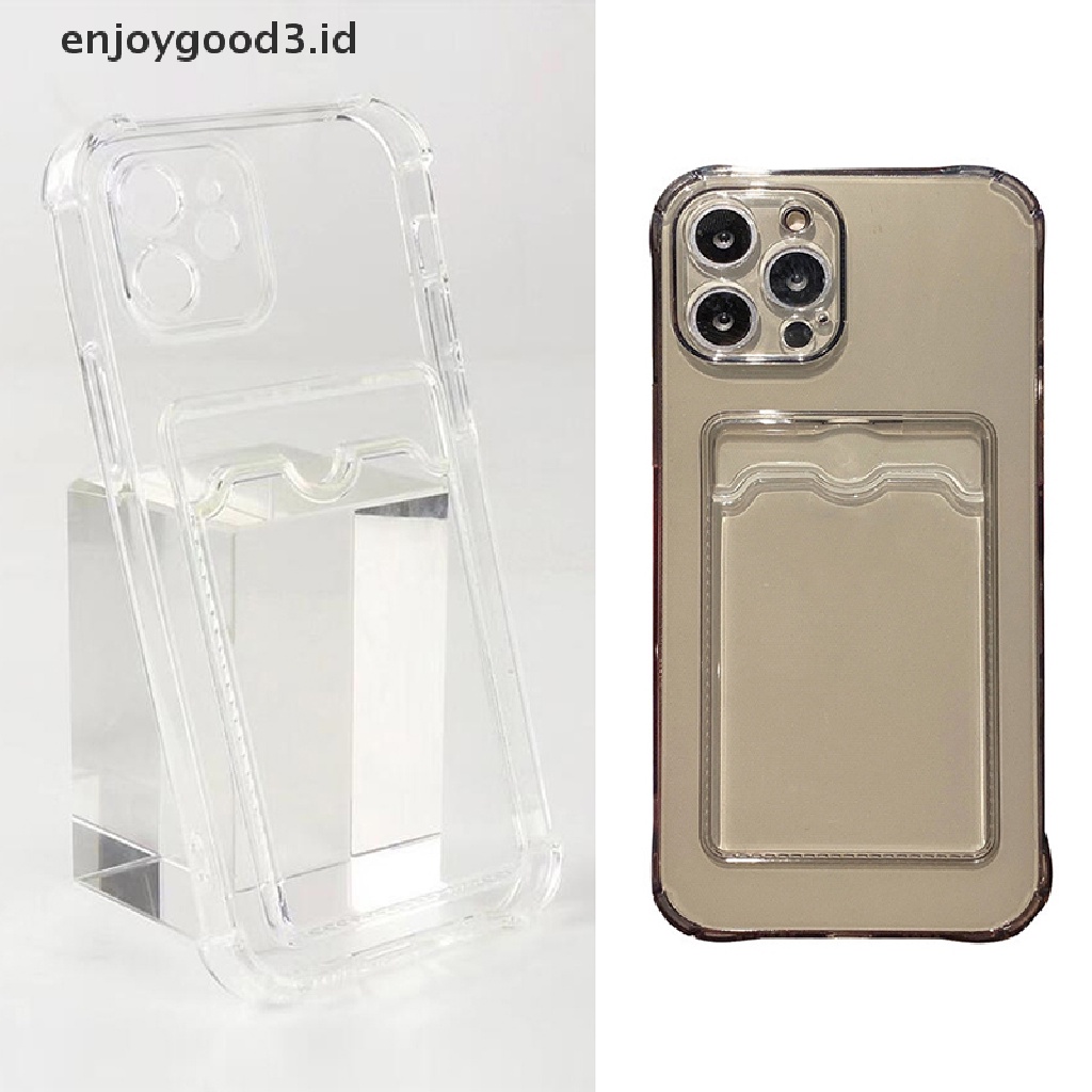 [Rready Stock] Casing Ponsel Untuk Iphone11 12 13 14Mini Case Untuk iphone 11 Pro X XS Max XR 7 8 Plus SE Case Cover Lembut Dompet Silikon Card Holder (ID)