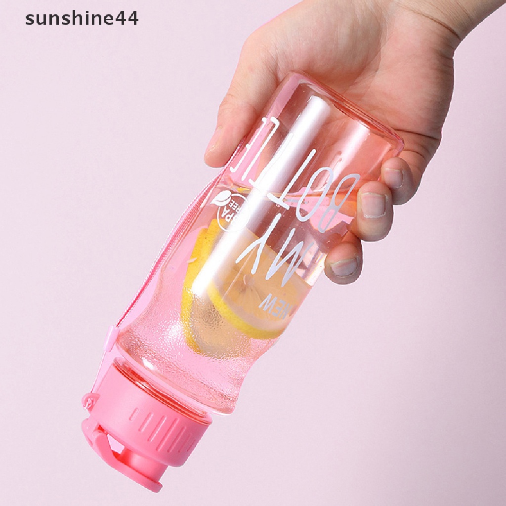 Sunshine Cangkir Air Sport Botol Air Couple Cangkir Air Plastik Portable Hadiah Mug ID