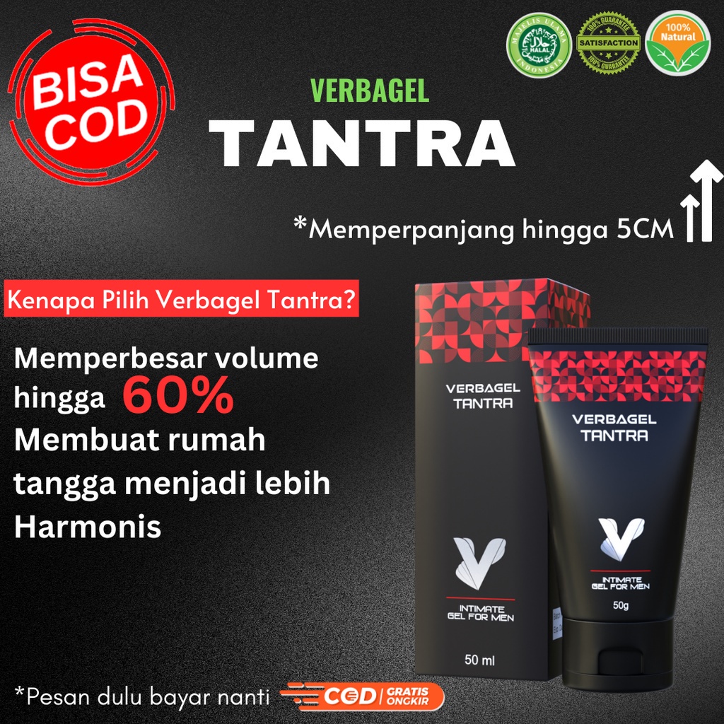 Tantra Verba gel BPOM Verbagel original pembesar mr p ampuh permanen