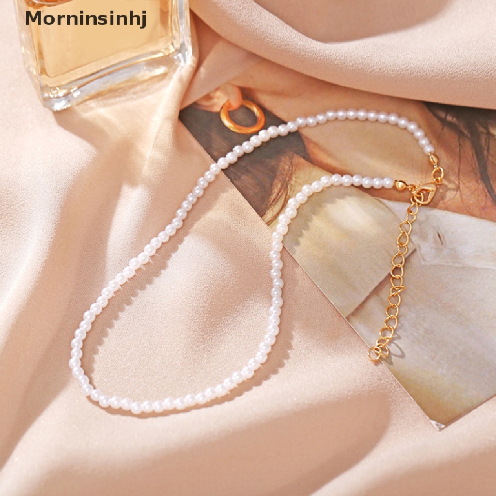 Mornin Vintage Mutiara Imitasi Choker Kalung Rantai Goth Kerah Untuk Wanita Fashion Pesona Pesta Pernikahan Perhiasan Hadiah Aksesoris id