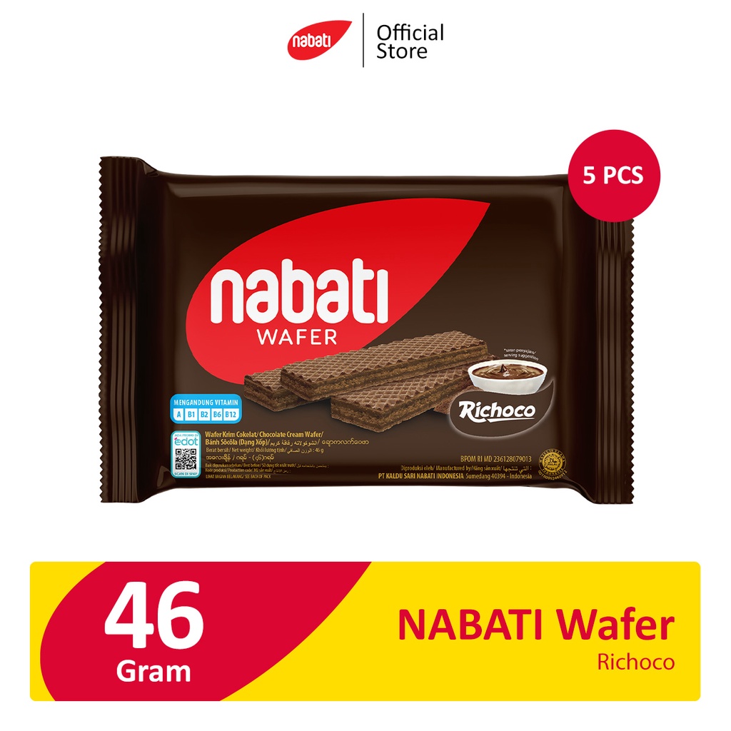 

Nabati Wafer Richoco 46G - 5 Pcs