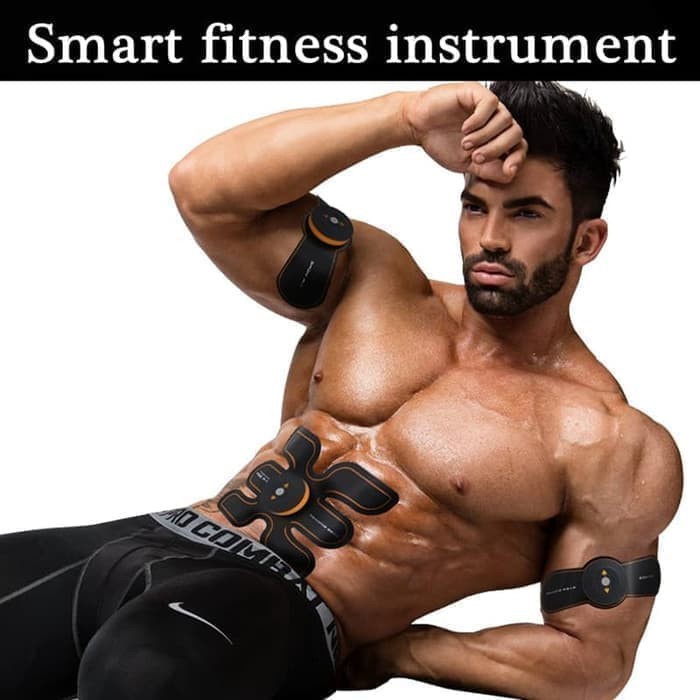 ALAT STIMULATOR TERAPI EMS OTOT SIXPACK ABS ABDOMINAL SMART FITNESS murah