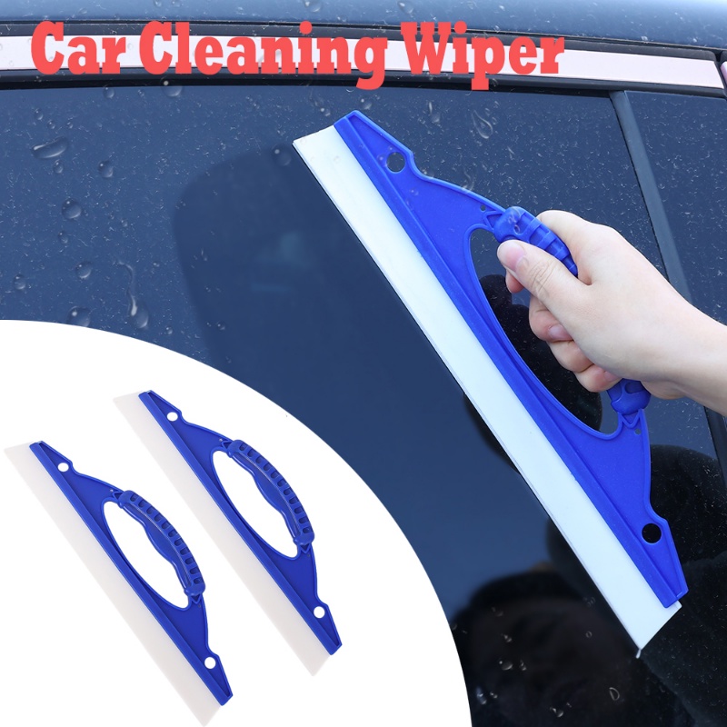 Alat Cuci Scraper Kaca Jendela Wiper Mobil/Auto Cleaning Windshield Wiper Squeegee Drying Soft Silicone Blade Board