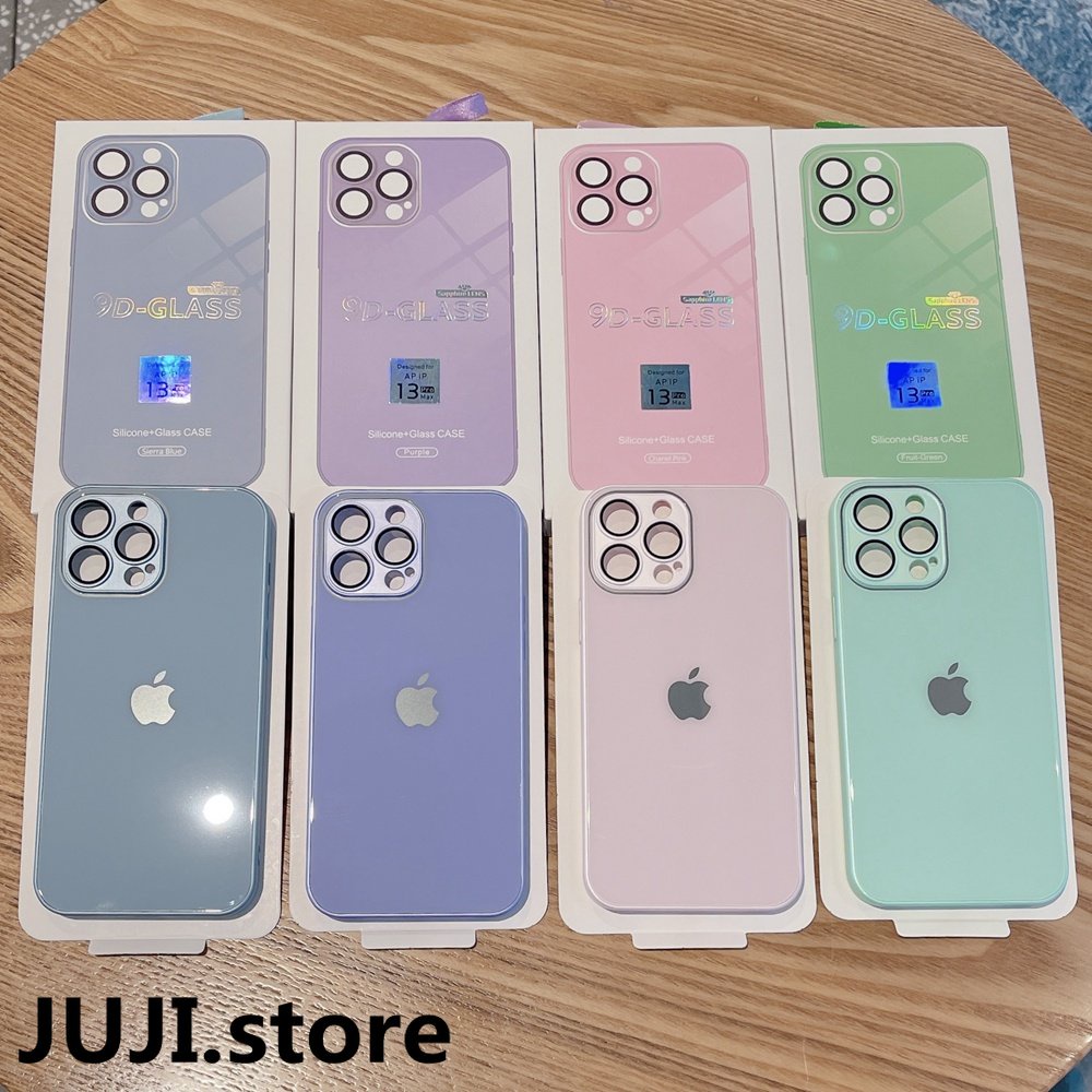 IPHONE Case Tempered Glass Dengan Casing Lensa Kamera Untuk Iphone13 14 Pro Max11 12pro Max14 Plus Transparan Shockproof Back Cover