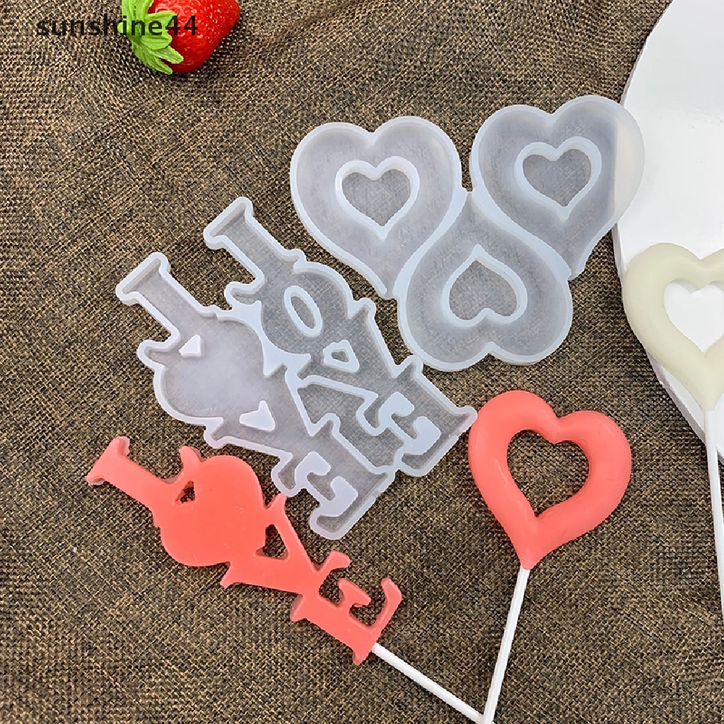 Sunshine Cetakan Silikon Lolipop Easter Bunny Kelinci Snowmen Chocolate Candy Mould ID