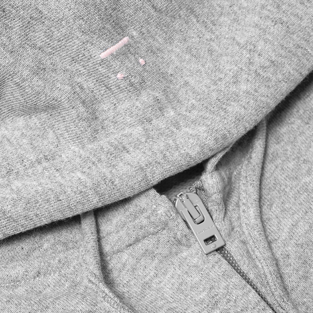 ASD Patch Zip-Up Hoodie Grey