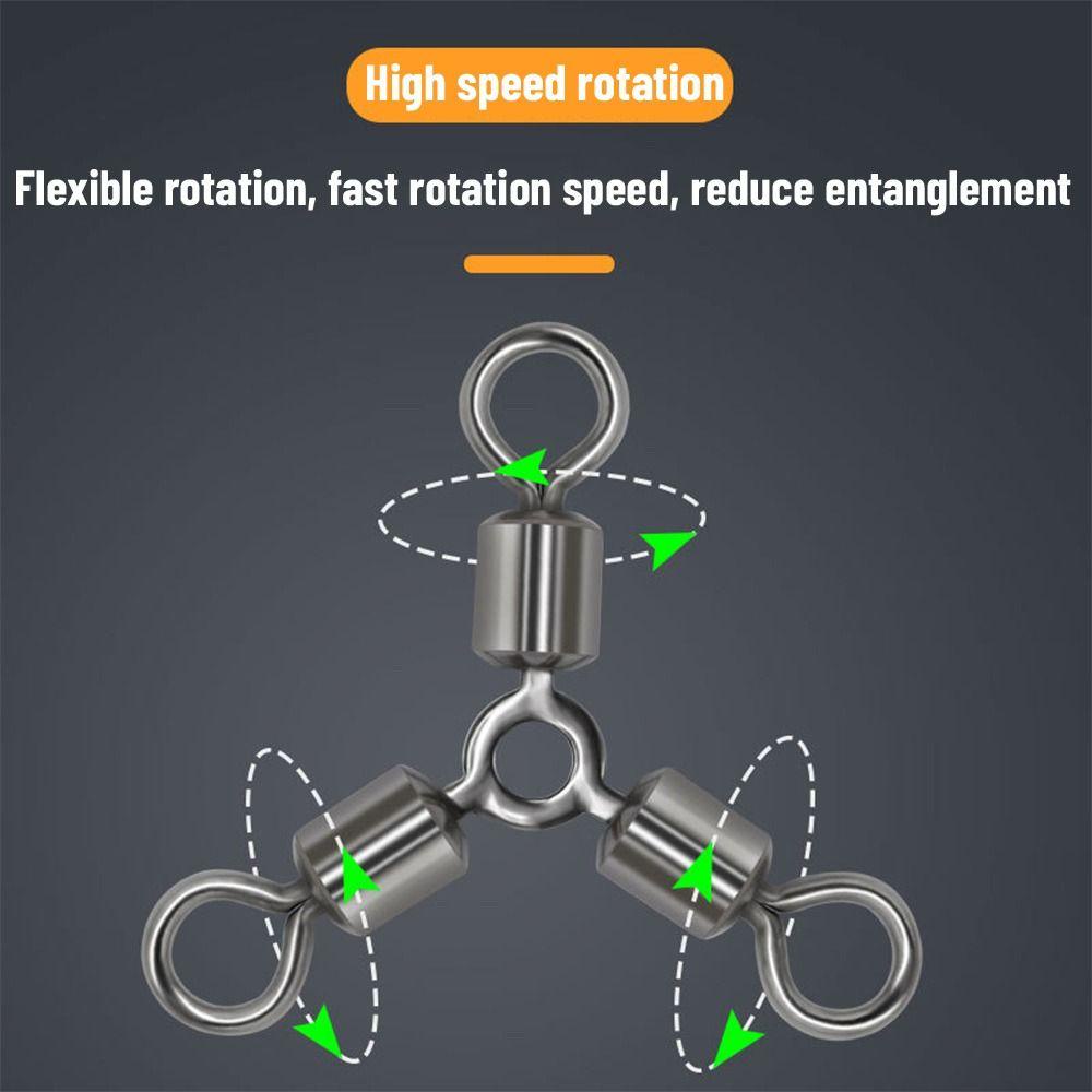 TOP 20pcs/lot Memancing Rolling Putar Konektor Panas Stainless Steel Tahan Lama Kualitas Tinggi Solid Rings