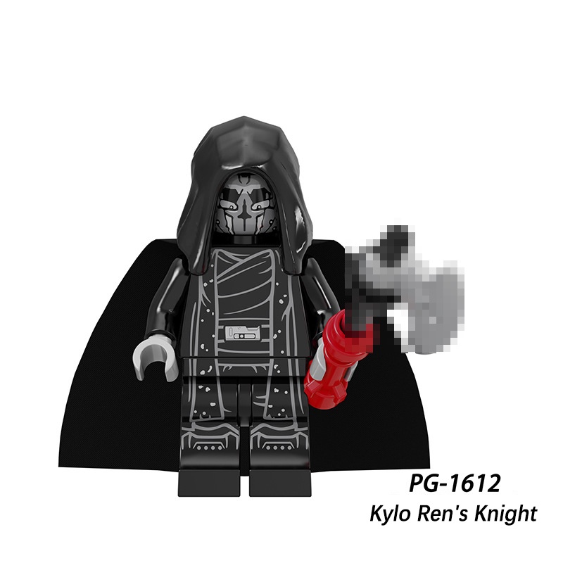 Star Wars Ren Knights Minifigure Black Warrior Hitam Warrior Cavalry Blok Bangunan Mini Figure Mainan Dekorasi Desktop