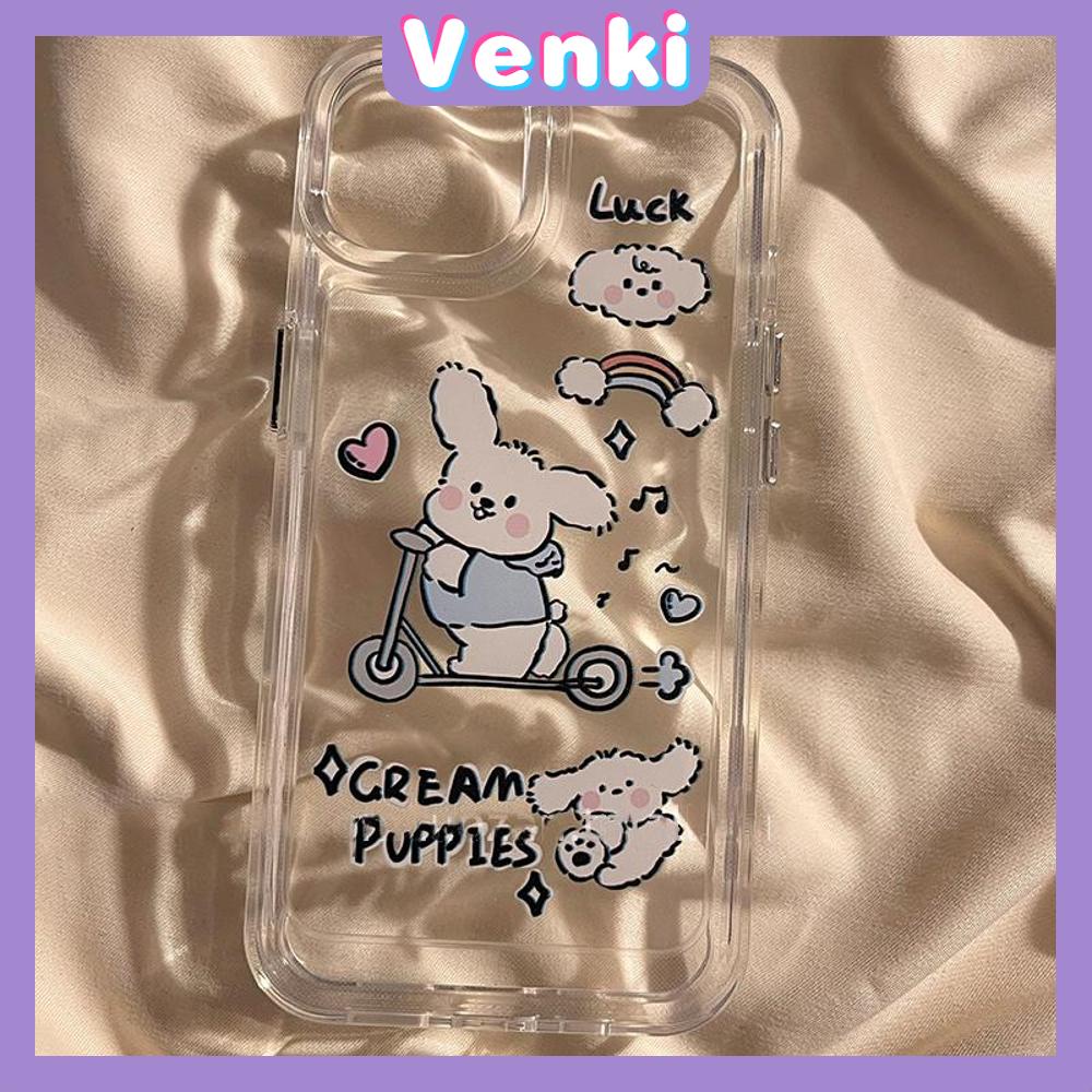 Case for iPhone 11 SOFT TPU Clear Space Case Cute Cartoon Puppy Case Plating Buttons Camera Protection ShockProof for iPhone 14 13 12 12 Plus 6 8 Plus XR XSS