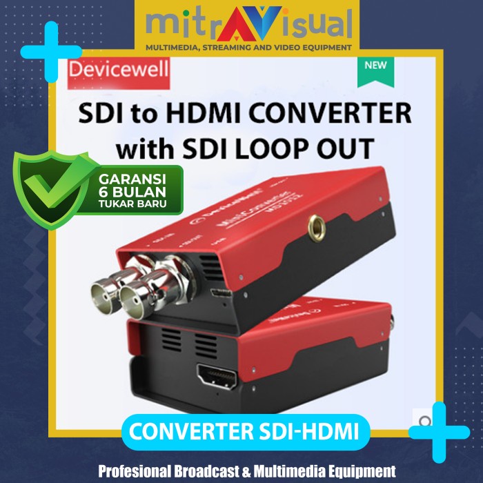 DeviceWell MD1012 Converter SDI to HDMI with SDI Loop Out