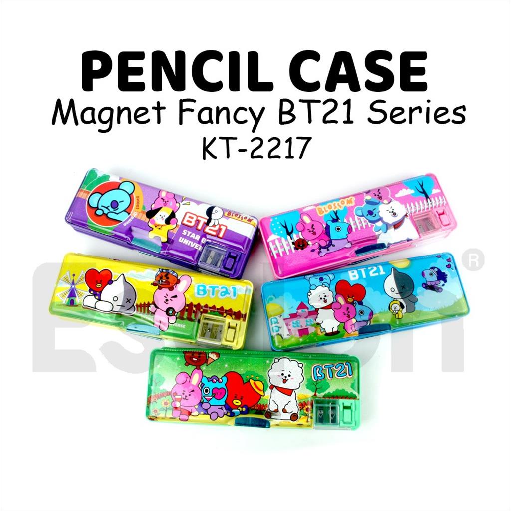 

Kotak Pensil Magnet Korean Glitter KT-2217/Tempat Pensil Fancy