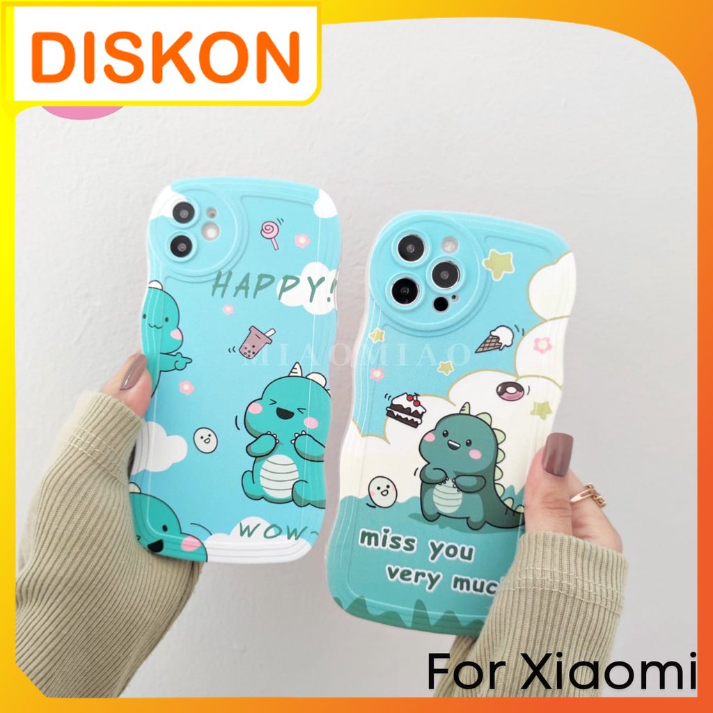 Softcase Casing Case Gelombang Motif Dino For HP XIAOMI & REDMI A1 8A 8 8A PRO 9 9A 9C 10(4G) 10C 10