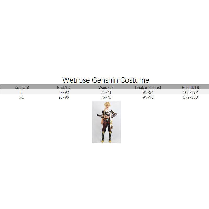 【Wetrose】Genshin Impact Cosplay Traveler Aether Costume Set