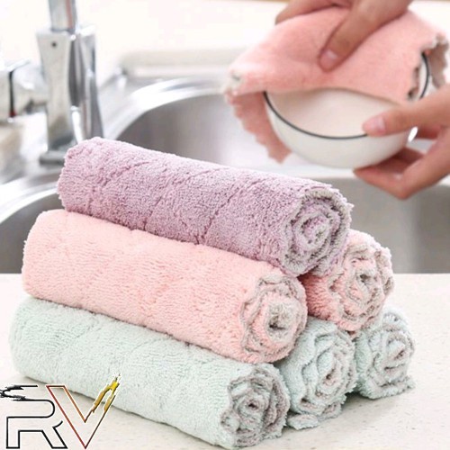 Kain Lap Anti Minyak Microfiber Serbaguna | Lap Kompor & Dapur | R-12