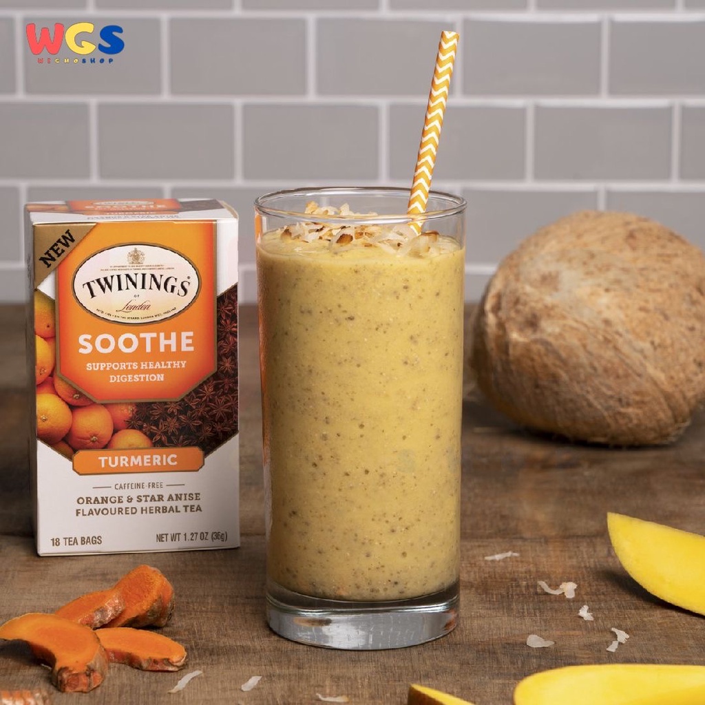 Twinings of London Soothe Herbal Tea Turmeric Orange &amp; Star Anise 18p x 2g