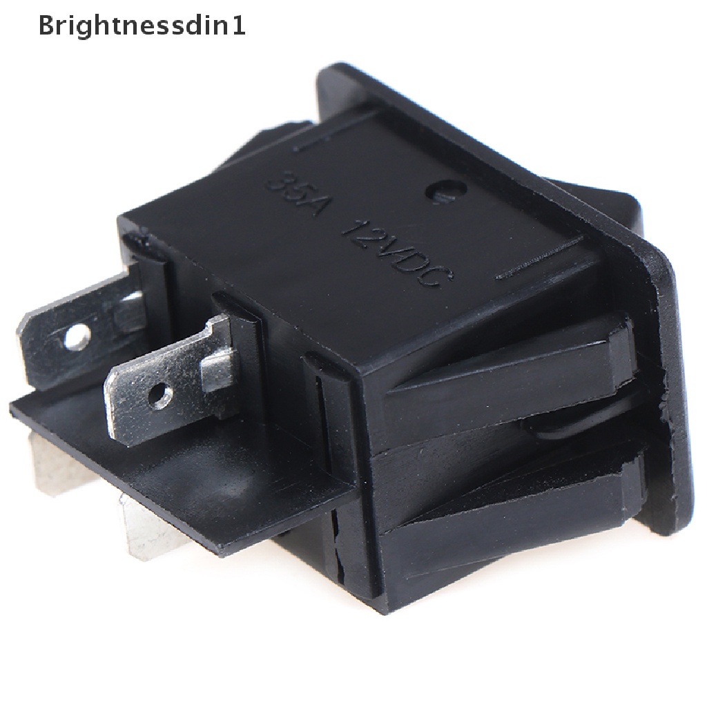 [Brightnessdin1] 12v 35A Universal Mobil Merah Lampu Kabut LED Rocker Switch Dash Dashboard 4Pin Butik