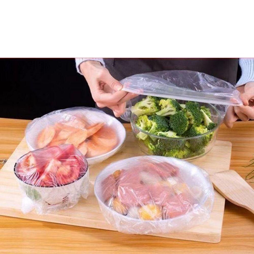 Nanas 200PCS Bowl Cover Reusable Stretch Suction Seal Bowls Elastis Penutup Piring Tutup Silikon