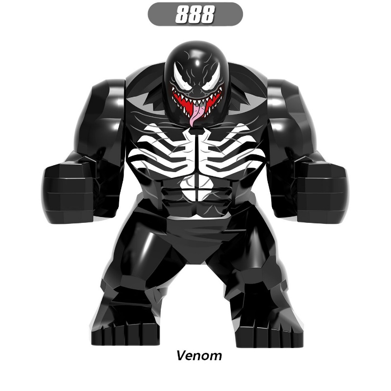 Venom Boneka Mini Venom Berbagai Bentuk Agen Serum Riot Puzzle Rakitan Mainan Blok Bangunan