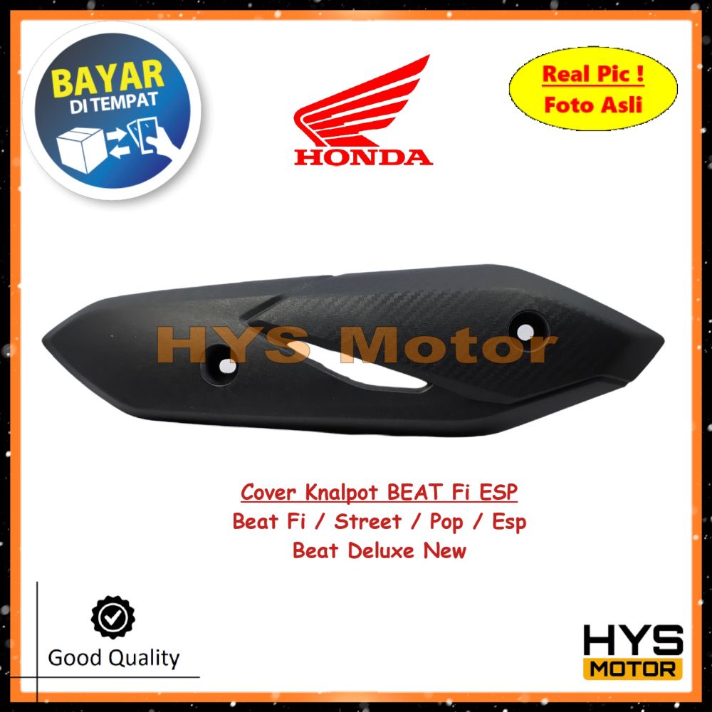HYS Cover Knalpot BEAT Fi / Street / Pop / Fi Esp Deluxe New - Tutup Kenalpot Motor Variasi