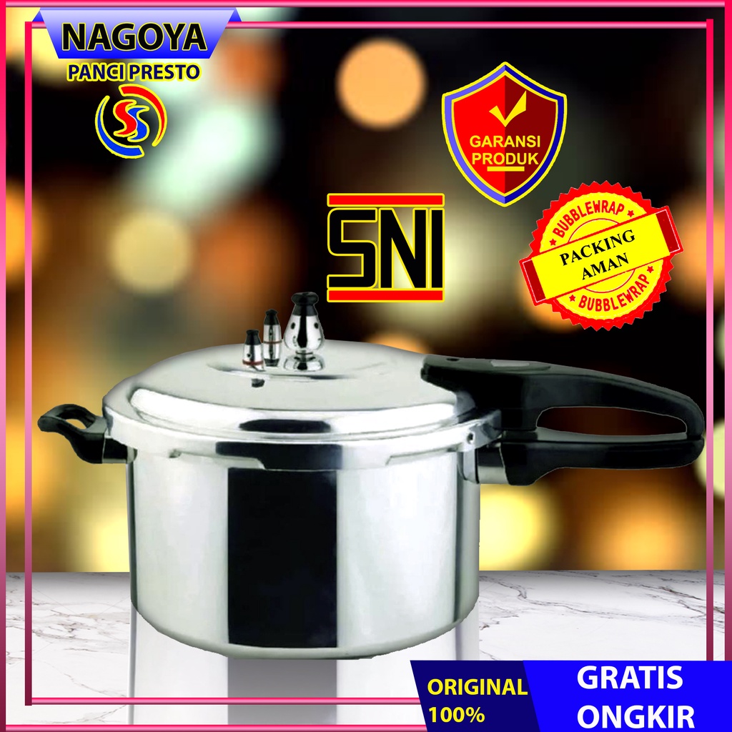 Panci Presto NGY Pressure Cooker Aluminium Pot 8 L