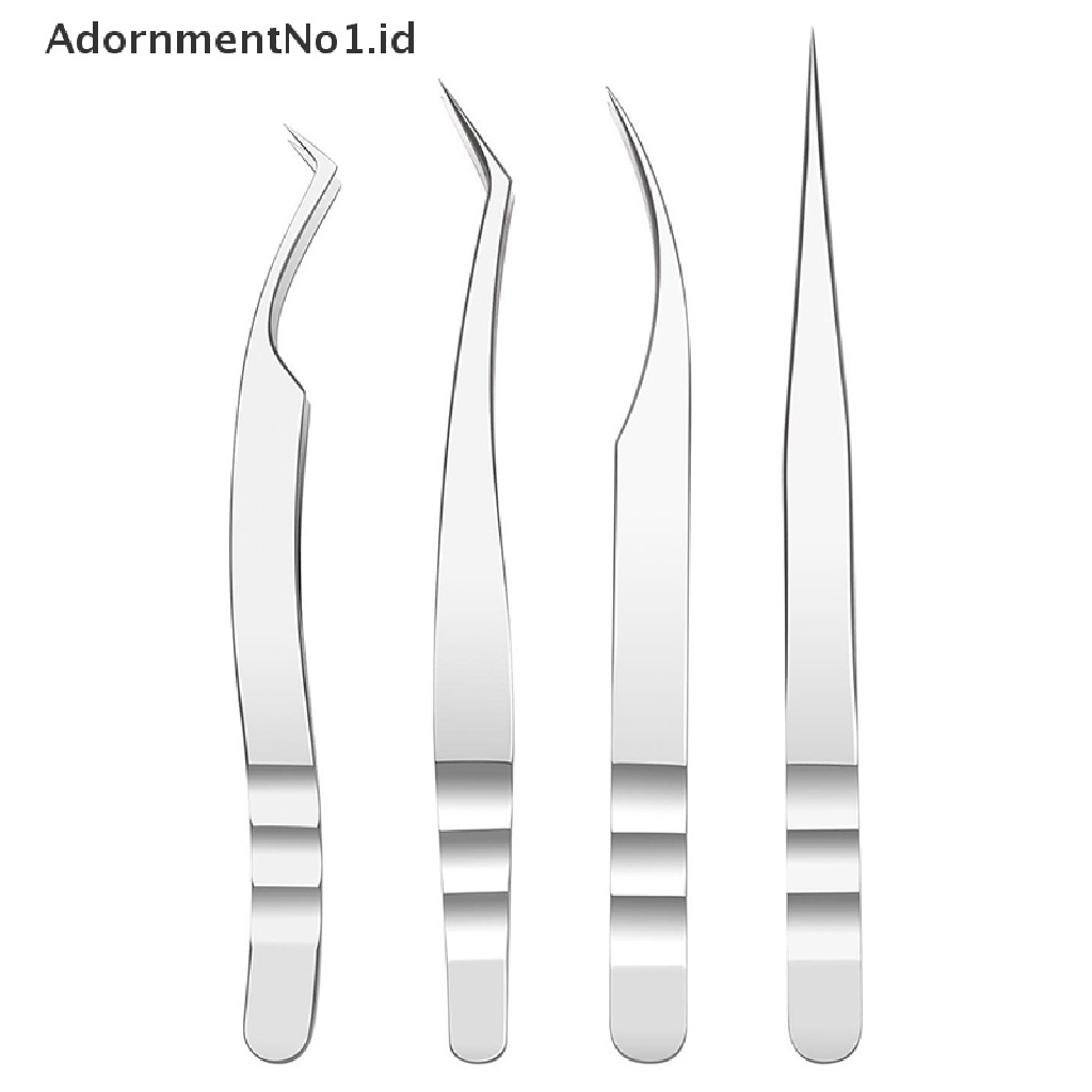 [AdornmentNo1] 420anti Bulu Mata Stainless Steel Pinset Bulu Mata Extension Antistatic Brow Lash [ID]