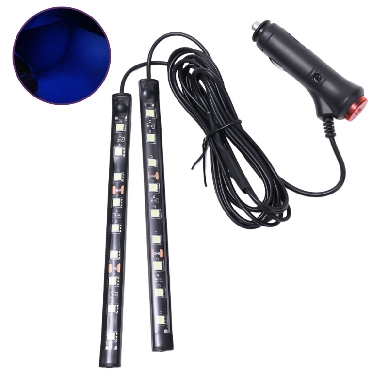 Strip Lampu LED Ultra Bright Kreatif Dipasang Mobil Warna-Warni/Lampu Suasana Romantis Interior Otomotif/Lampu Neon Hias Kendaraan