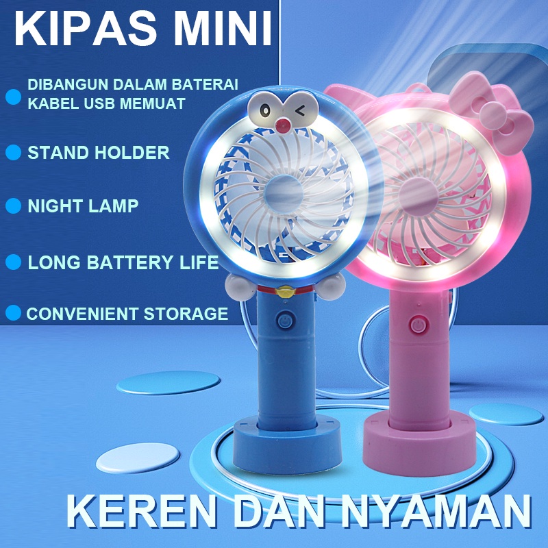 Kipas Mini karakter Led Light/Kipas Angin Mini Portable/Kipas Angin Karakter