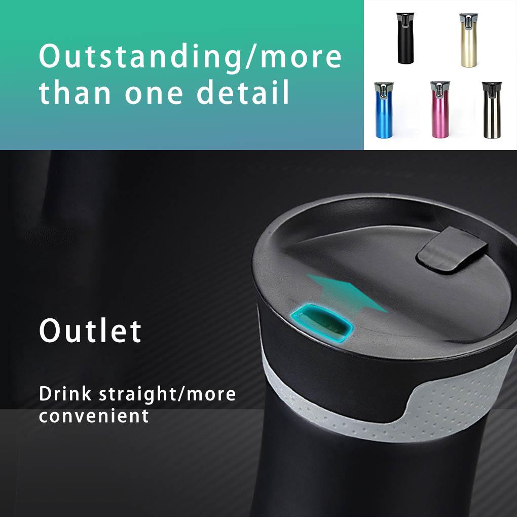 550ml Botol Air Tahan Air Ringan Portabel Cangkir Kopi Vacuum Insulated Cups Stainless Steel Thermal Bottles