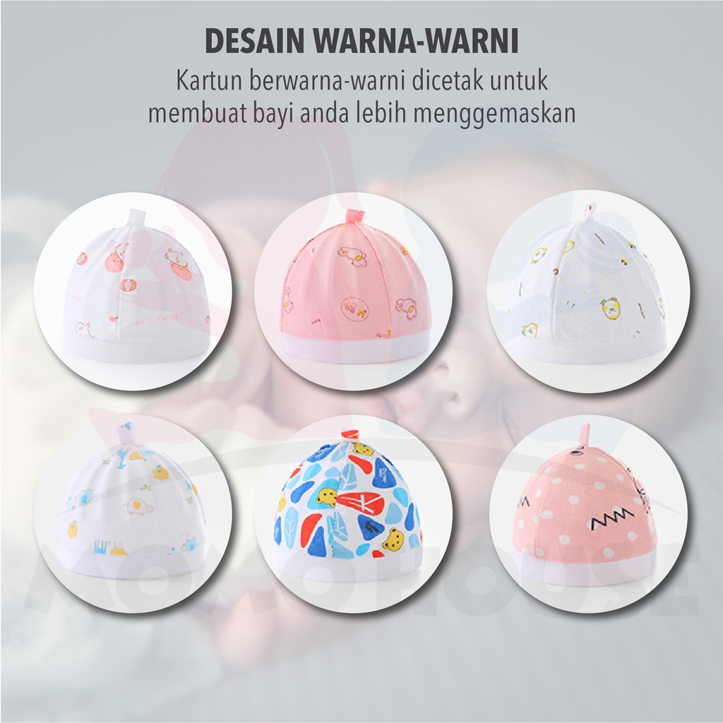 MOMO HOUSE Topi Kupluk Bayi Topi Bayi Topi Anak Kupluk Anak Topi Kupluk Anak