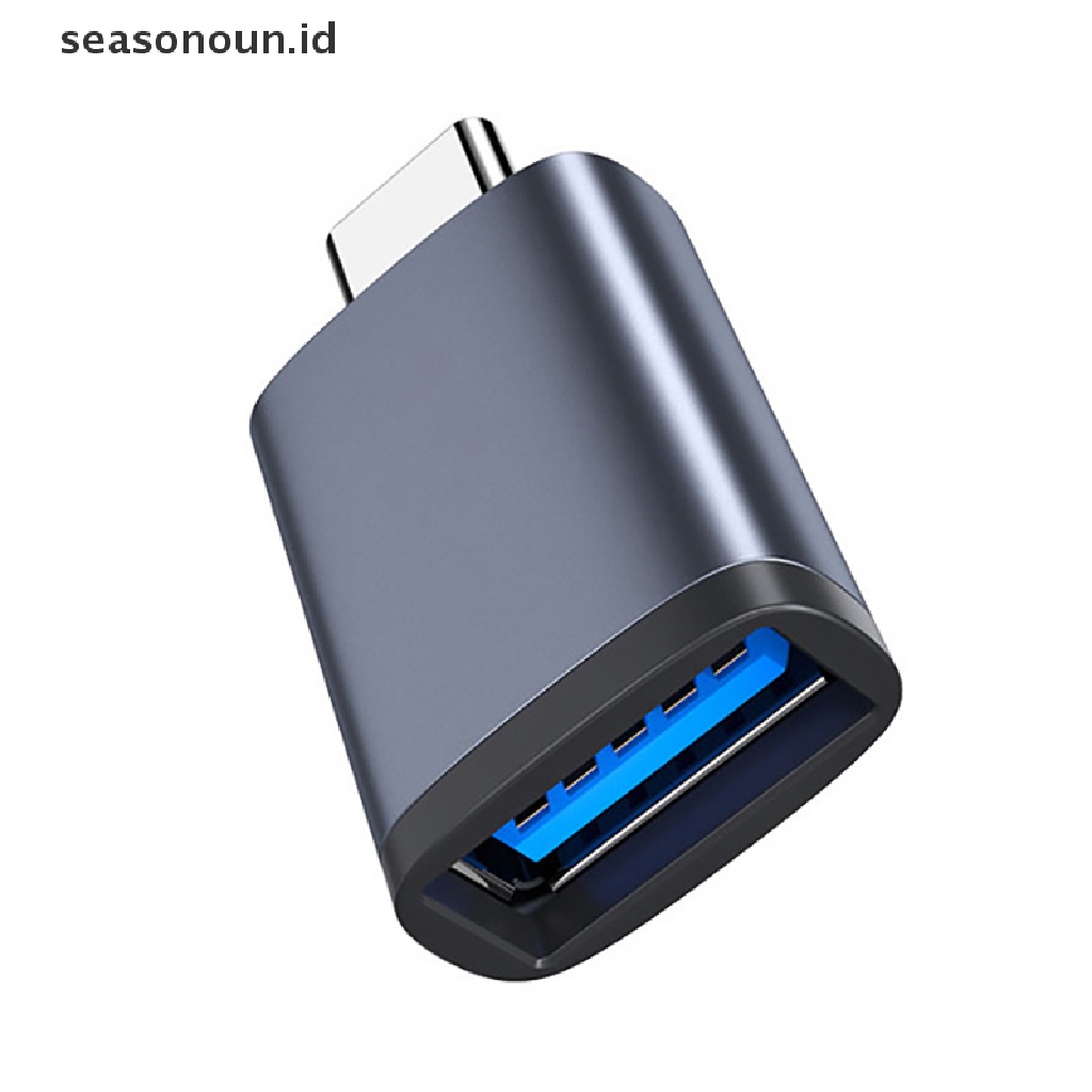 Seasonoun Adaptor OTG Ponsel Tablet Sambung Ke USB Flash Disk Adapter USB 3.0 Type-c OTG Adapter Tipe c USB USB Female To Type-c Male Converter.