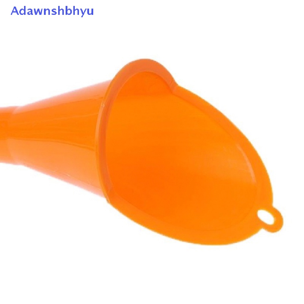 Adhyu Motorcycle Car Long Mouth Funnel Plastic Refueling Oil Liquid Spout Filling ID