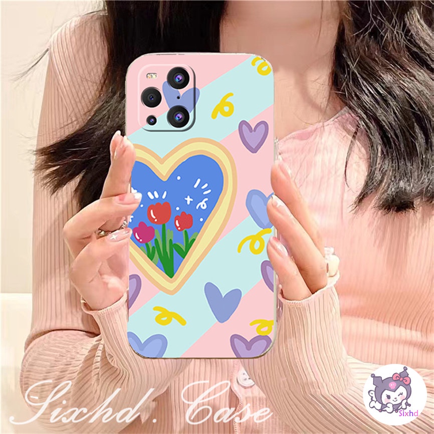 Warna Bunga Cinta Fashion Untuk Infinix Hot 20s 20 12i Note 10Pro Hot 10 Lite 12 11 10 9 Bermain Cerdas6 Plus5 2020 Silicon Anti Drope Phone Case Tepi Lurus Lembut TPU Cover